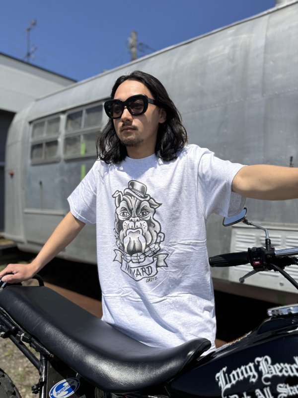 画像1: OPIE ORTIZ / Mi Yard Artwork by Opie Ortiz Tシャツ アッシュ (1)
