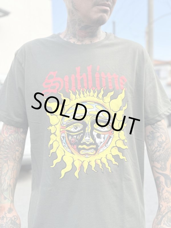 画像15: Lラスト1枚で終了 SUBLIME / Yellow Sun Tシャツ グリーン (15)