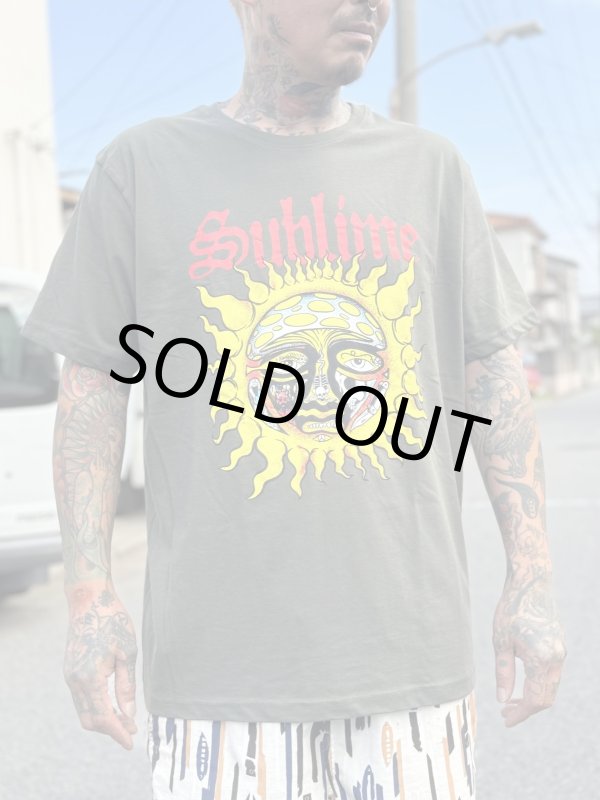 画像14: Lラスト1枚で終了 SUBLIME / Yellow Sun Tシャツ グリーン (14)