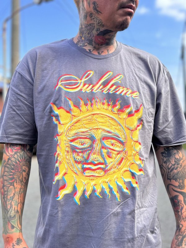画像15: SUBLIME / 40oz Sun Tシャツ チャコールグレー (15)