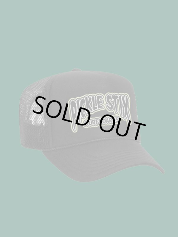 画像7: スメリーさん直買い付けアイテム 送料無料 ラスト1枚でSOLDOUT PICKLE STIX SURFBOARDS / Swamp Style Logo メッシュキャップ (7)