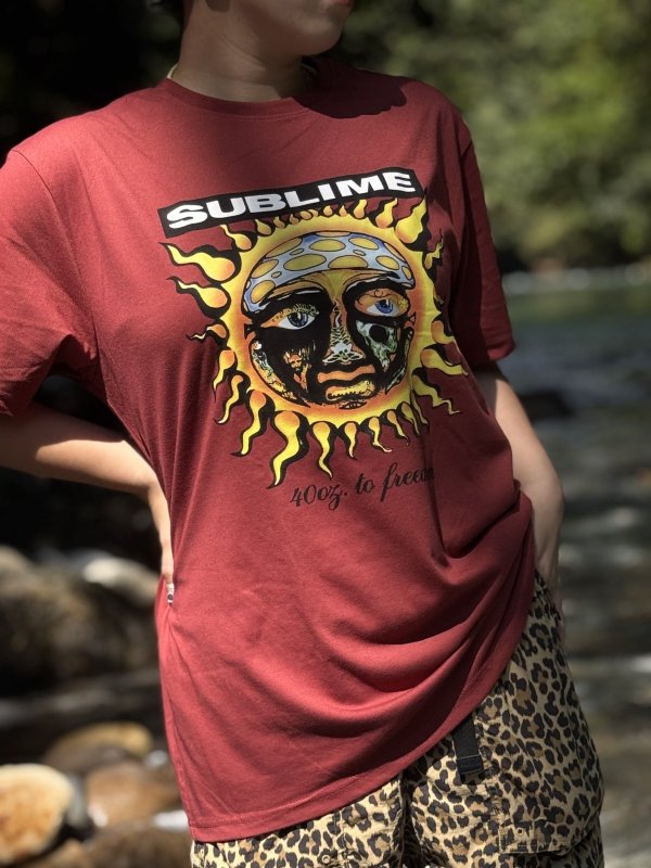 画像10: SUBLIME / 40oz To Freedom Tシャツ バーガンディー (10)