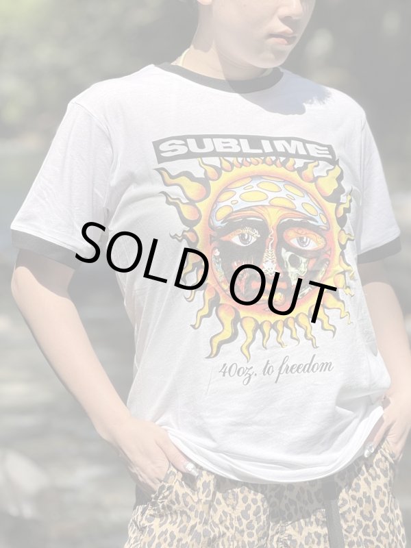 画像11: XLラスト1枚で終了 SUBLIME / 40oz To Freedom リンガーTシャツ (11)