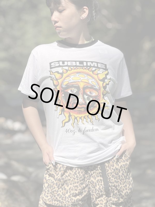 画像10: XLラスト1枚で終了 SUBLIME / 40oz To Freedom リンガーTシャツ (10)