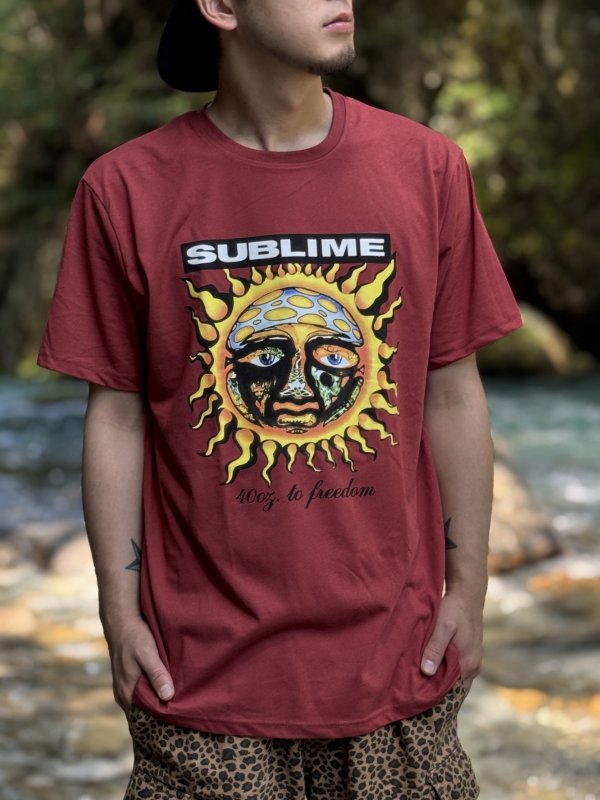 画像4: SUBLIME / 40oz To Freedom Tシャツ バーガンディー (4)