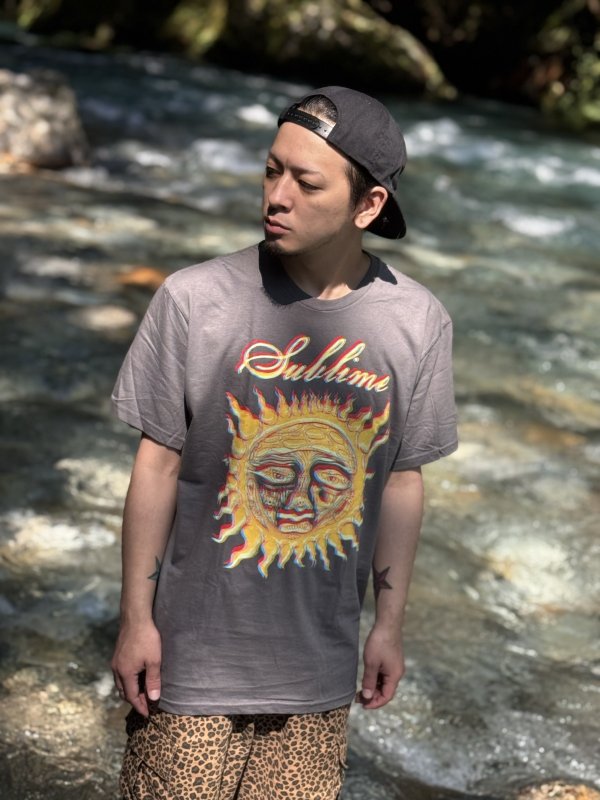 画像2: SUBLIME / 40oz Sun Tシャツ チャコールグレー (2)