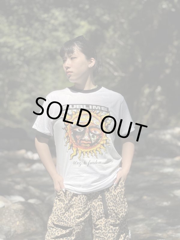 画像9: XLラスト1枚で終了 SUBLIME / 40oz To Freedom リンガーTシャツ (9)