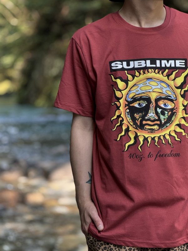 画像3: SUBLIME / 40oz To Freedom Tシャツ バーガンディー (3)