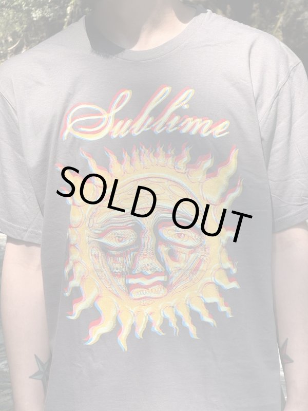 画像4: 2XLサイズラスト1枚で終了 SUBLIME / 40oz Sun Tシャツ チャコールグレー (4)