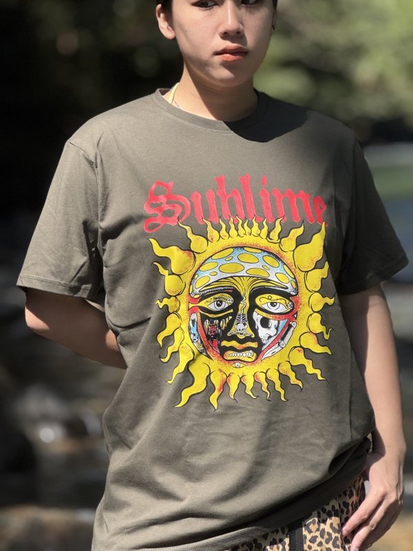 画像11: Lラスト2枚で終了 SUBLIME / Yellow Sun Tシャツ グリーン (11)