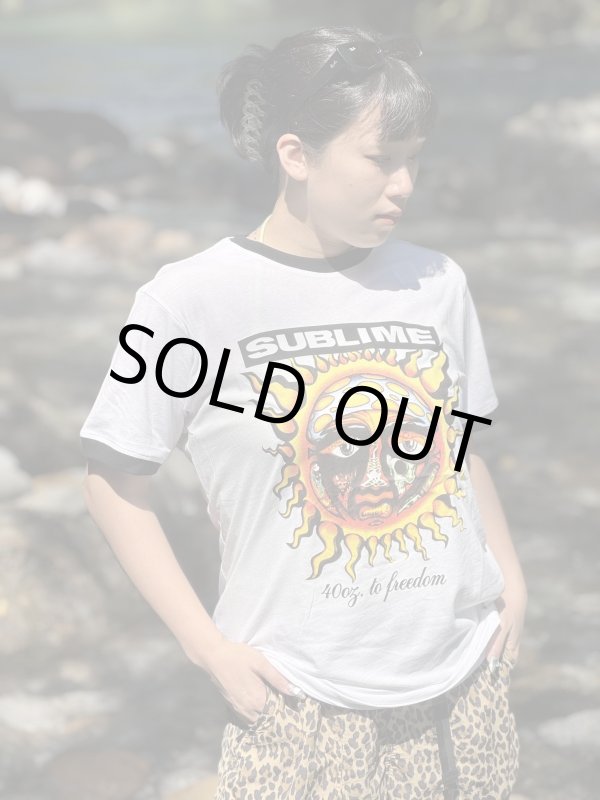 画像8: XLラスト1枚で終了 SUBLIME / 40oz To Freedom リンガーTシャツ (8)