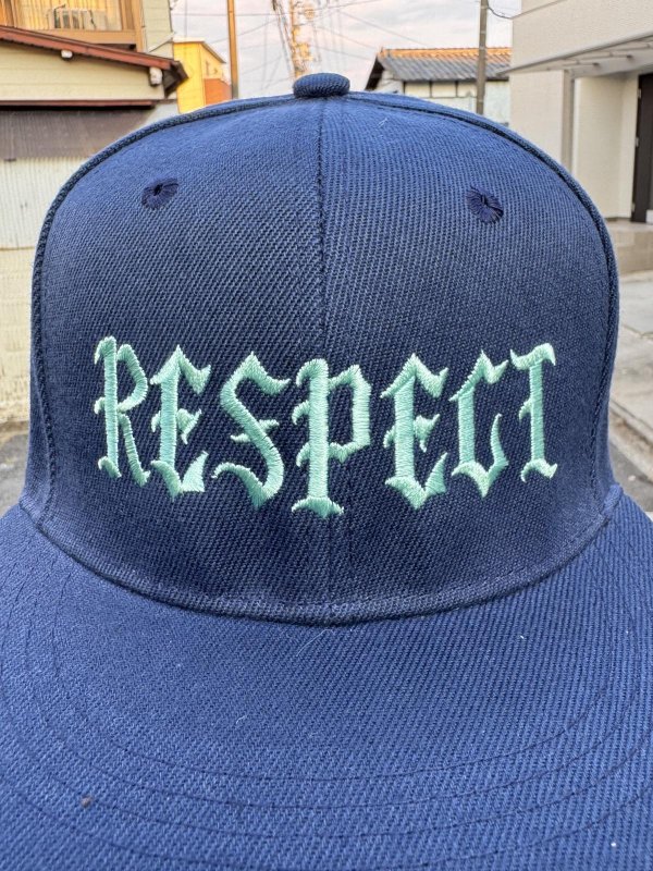 画像10: FUCKIN' MELLOW / RESPECT Artwork by WACKY  スナップバックキャップ ネイビー/ライトブルー (10)