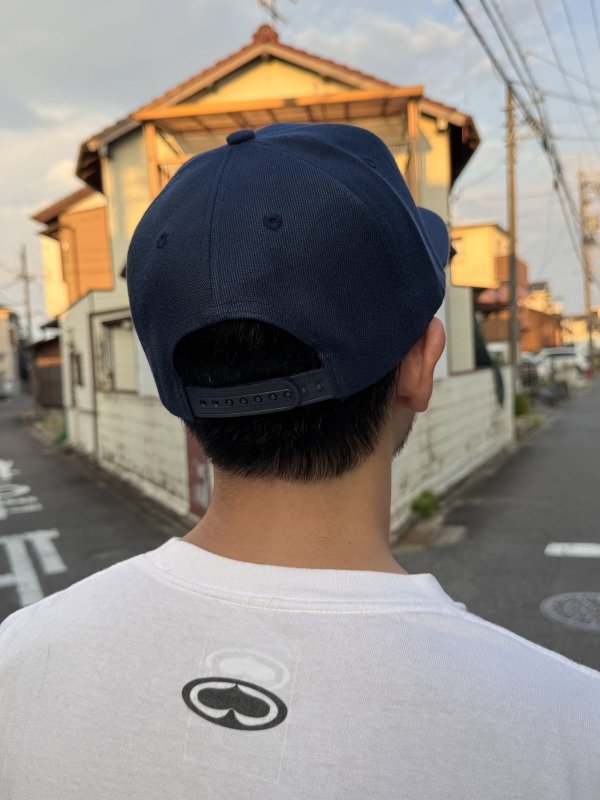 画像13: FUCKIN' MELLOW / RESPECT Artwork by WACKY  スナップバックキャップ ネイビー/ライトブルー (13)