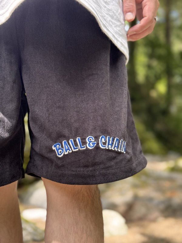 画像5: 送料無料 FUCKIN' MELLOW CLOTHING / "Hula Logo" designed by LOWHIDE コーデュロイ イージーショーツ ブラック (5)