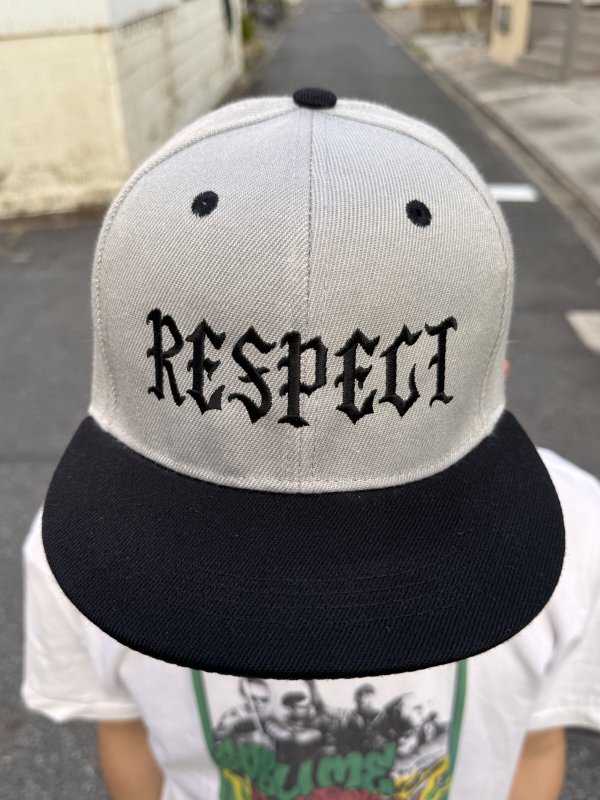 画像1: FUCKIN' MELLOW / RESPECT Artwork by WACKY  スナップバックキャップ グレー/ブラック (1)