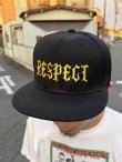 画像3: FUCKIN' MELLOW / RESPECT Artwork by WACKY  スナップバックキャップ ブラック/ゴールド (3)