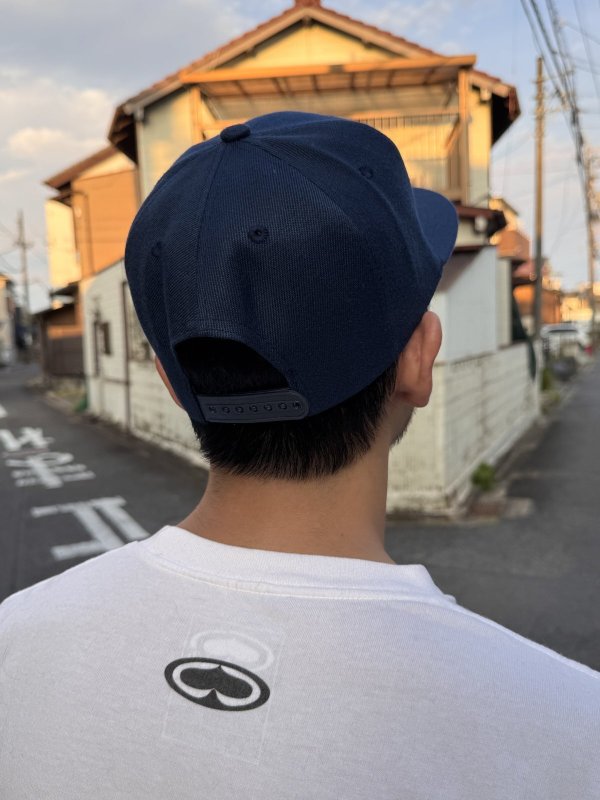 画像12: FUCKIN' MELLOW CLOTHING / Long Beach Posse スナップバックキャップ ネイビー/グレー (12)