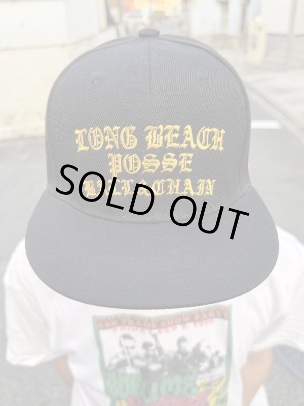 画像8: FUCKIN' MELLOW CLOTHING / Long Beach Posse スナップバックキャップ ブラック/ゴールド (8)