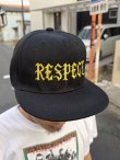 画像4: FUCKIN' MELLOW / RESPECT Artwork by WACKY  スナップバックキャップ ブラック/ゴールド (4)