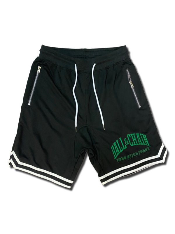 画像17: 送料無料 FUCKIN' MELLOW CLOTHING / Long Beach Posse artwork by PICTURE MOUSE バスケショーツ ブラック (17)