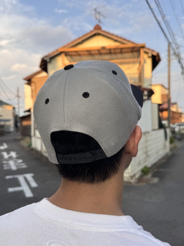 画像12: FUCKIN' MELLOW CLOTHING x PICTURE MOUSE / スナップバックキャップ グレー/グリーン (12)