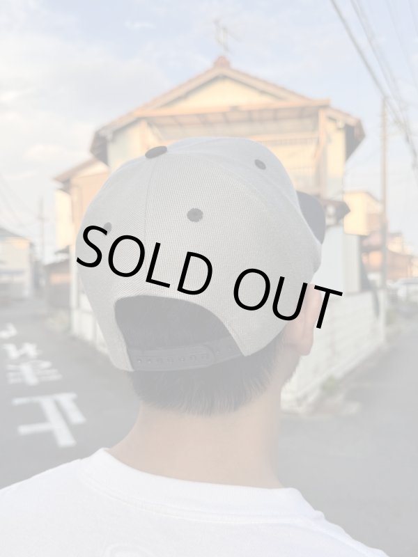 画像12: FUCKIN' MELLOW CLOTHING x PICTURE MOUSE / スナップバックキャップ グレー/グリーン (12)