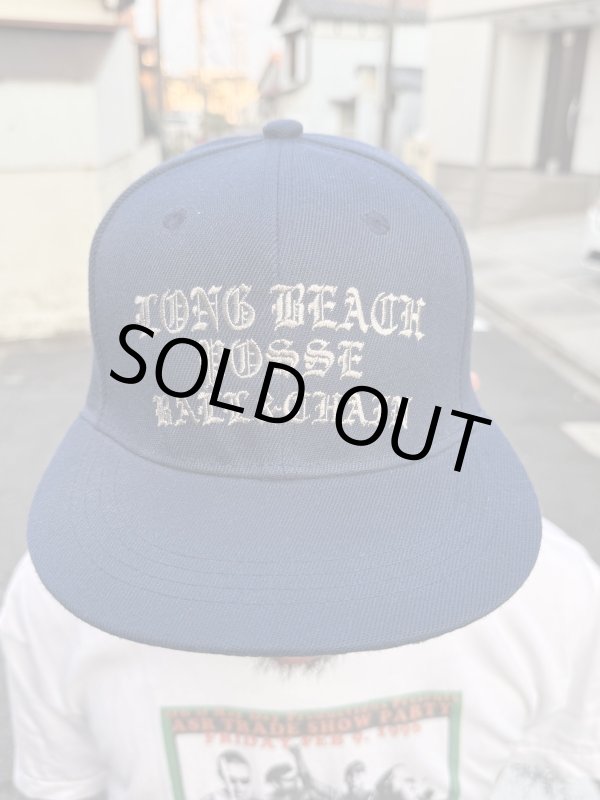 画像8: FUCKIN' MELLOW CLOTHING / Long Beach Posse スナップバックキャップ ネイビー/グレー (8)