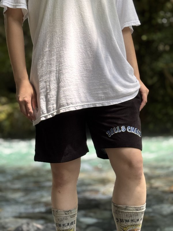 画像14: 送料無料 FUCKIN' MELLOW CLOTHING / "Hula Logo" designed by LOWHIDE コーデュロイ イージーショーツ ブラック (14)