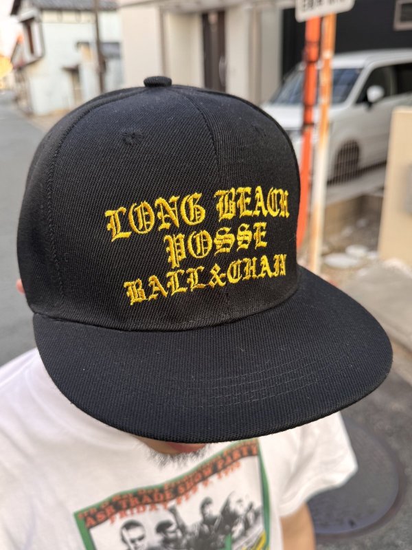 画像11: FUCKIN' MELLOW CLOTHING / Long Beach Posse スナップバックキャップ ブラック/ゴールド (11)