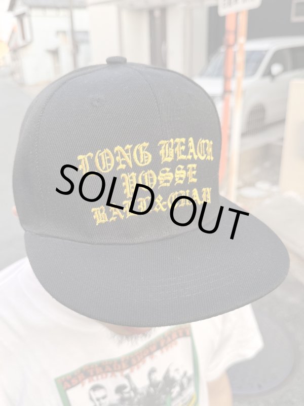 画像11: FUCKIN' MELLOW CLOTHING / Long Beach Posse スナップバックキャップ ブラック/ゴールド (11)