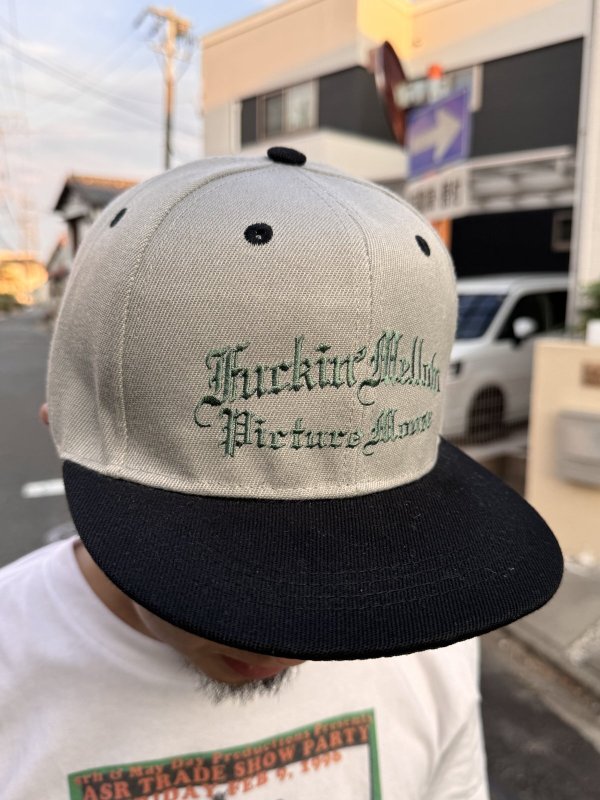 画像11: FUCKIN' MELLOW CLOTHING x PICTURE MOUSE / スナップバックキャップ グレー/グリーン (11)