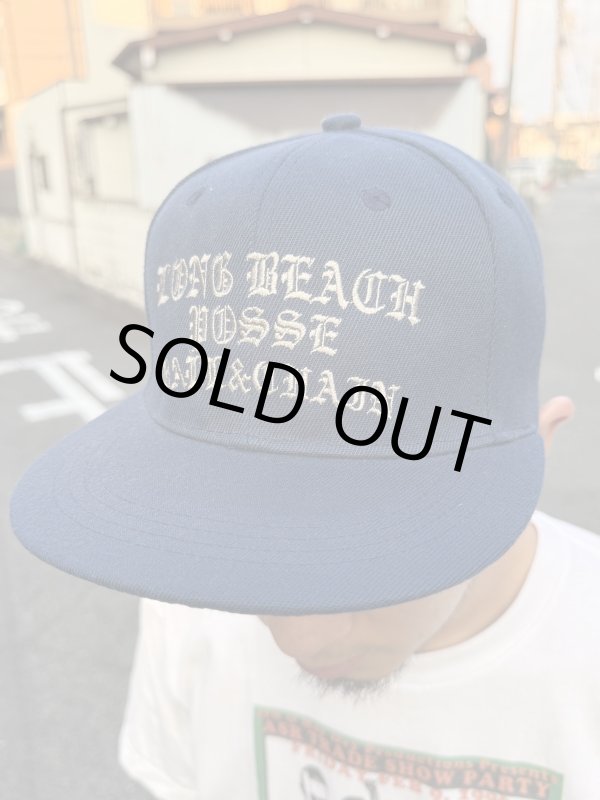 画像10: FUCKIN' MELLOW CLOTHING / Long Beach Posse スナップバックキャップ ネイビー/グレー (10)