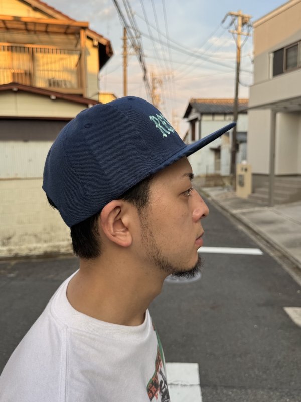 画像14: FUCKIN' MELLOW / RESPECT Artwork by WACKY  スナップバックキャップ ネイビー/ライトブルー (14)