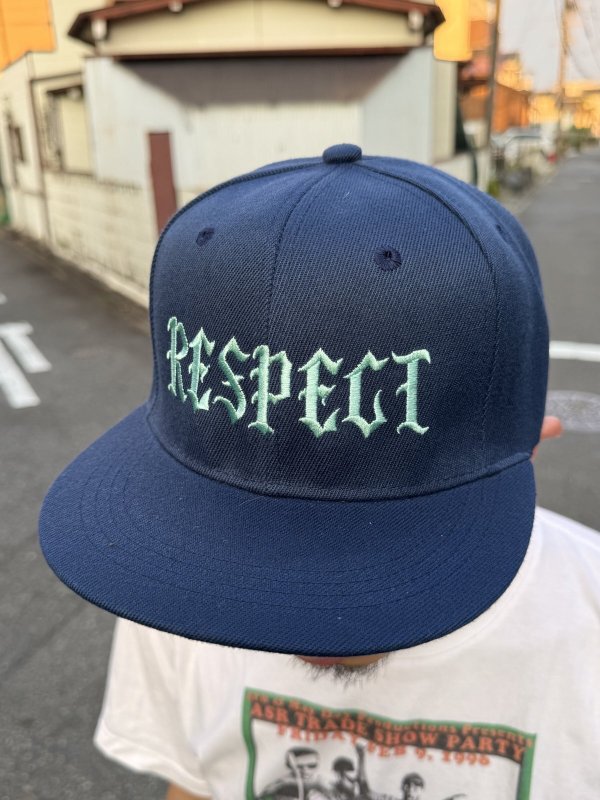 画像11: FUCKIN' MELLOW / RESPECT Artwork by WACKY  スナップバックキャップ ネイビー/ライトブルー (11)