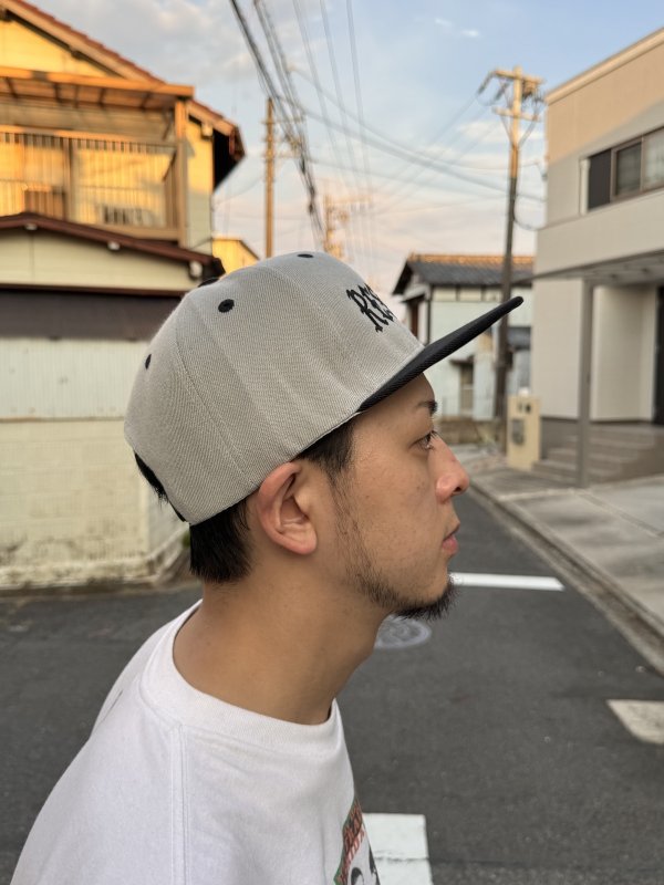 画像14: FUCKIN' MELLOW / RESPECT Artwork by WACKY  スナップバックキャップ グレー/ブラック (14)