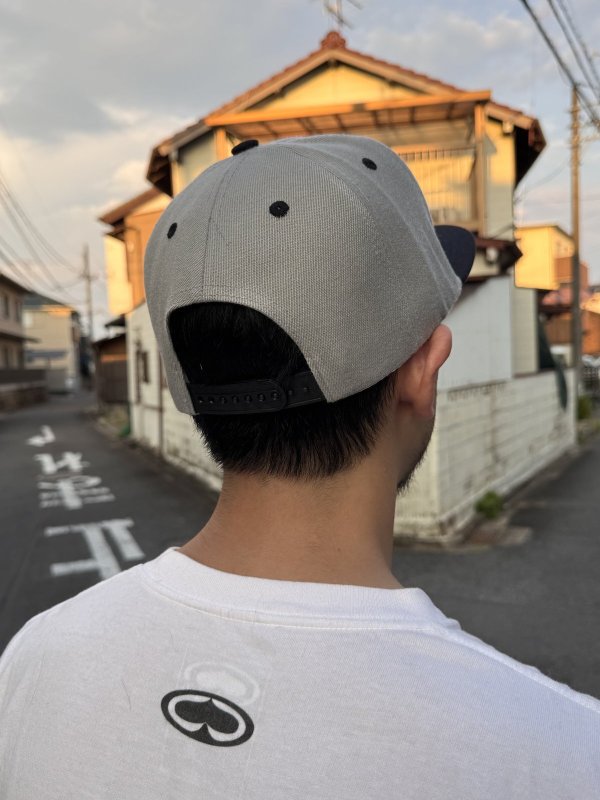 画像13: FUCKIN' MELLOW / RESPECT Artwork by WACKY  スナップバックキャップ グレー/ブラック (13)