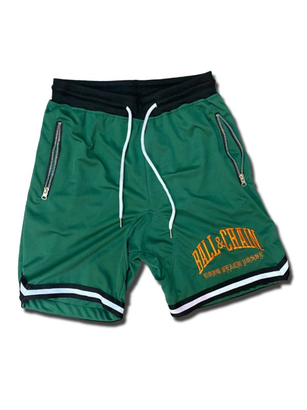 画像20: 送料無料 FUCKIN' MELLOW CLOTHING / Long Beach Posse artwork by PICTURE MOUSE バスケショーツ グリーン (20)