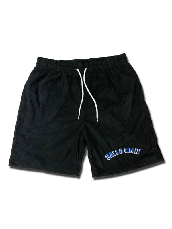 画像18: 送料無料 FUCKIN' MELLOW CLOTHING / "Hula Logo" designed by LOWHIDE コーデュロイ イージーショーツ ブラック (18)