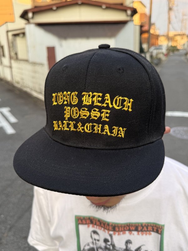画像10: FUCKIN' MELLOW CLOTHING / Long Beach Posse スナップバックキャップ ブラック/ゴールド (10)