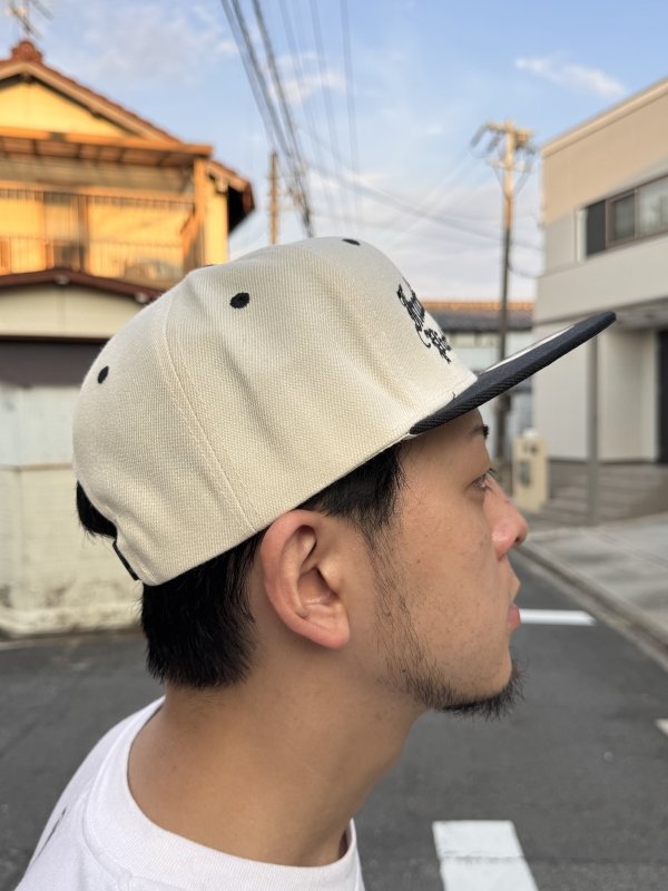 画像13: FUCKIN' MELLOW CLOTHING x PICTURE MOUSE / スナップバックキャップ カーキ/ブラック (13)