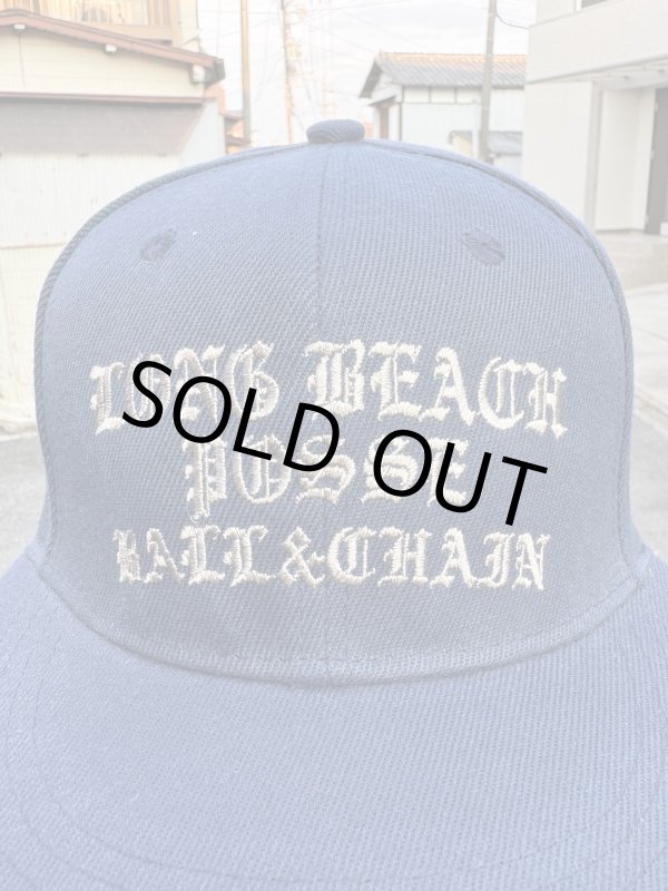 画像9: FUCKIN' MELLOW CLOTHING / Long Beach Posse スナップバックキャップ ネイビー/グレー (9)