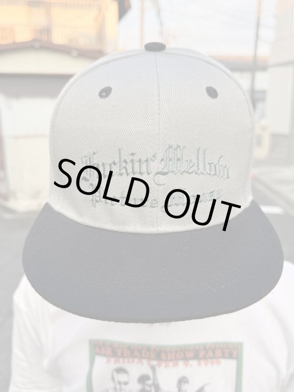 画像8: FUCKIN' MELLOW CLOTHING x PICTURE MOUSE / スナップバックキャップ グレー/グリーン (8)