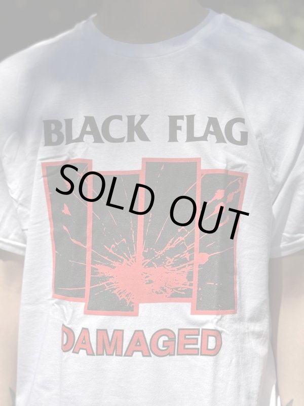 画像4: 1000円OFF Mサイズラスト1枚で終了 BLACK FLAG / Damaged Tシャツ ホワイト SST Records Official (4)