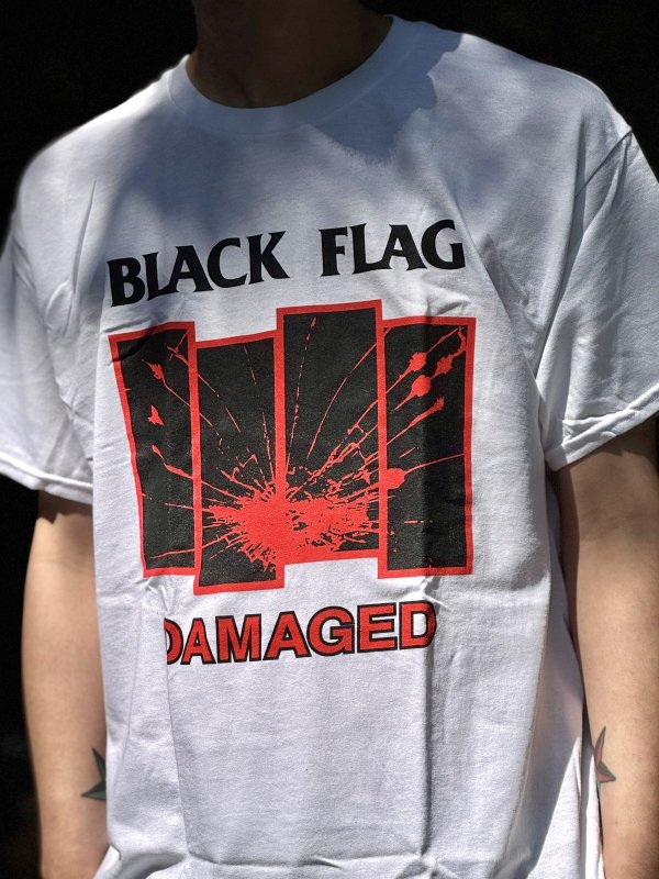 画像5: BLACK FLAG / Damaged Tシャツ ホワイト SST Records Official (5)