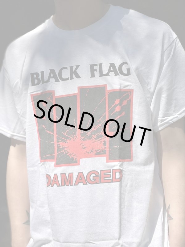 画像6: 1000円OFF Mサイズラスト1枚で終了 BLACK FLAG / Damaged Tシャツ ホワイト SST Records Official (6)