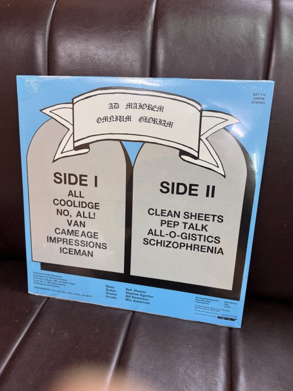 画像3: 5枚のみ限定入荷 DESCENDENTS x ALL 12インチ レコード SST Records Official 新品未開封 (3)