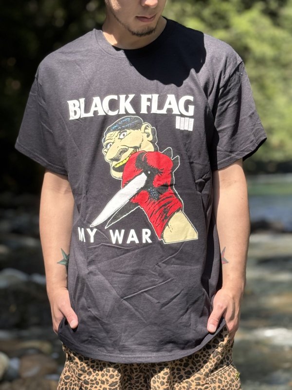 画像5: BLACK FLAG / My War Tシャツ ブラック SST Records Official  (5)