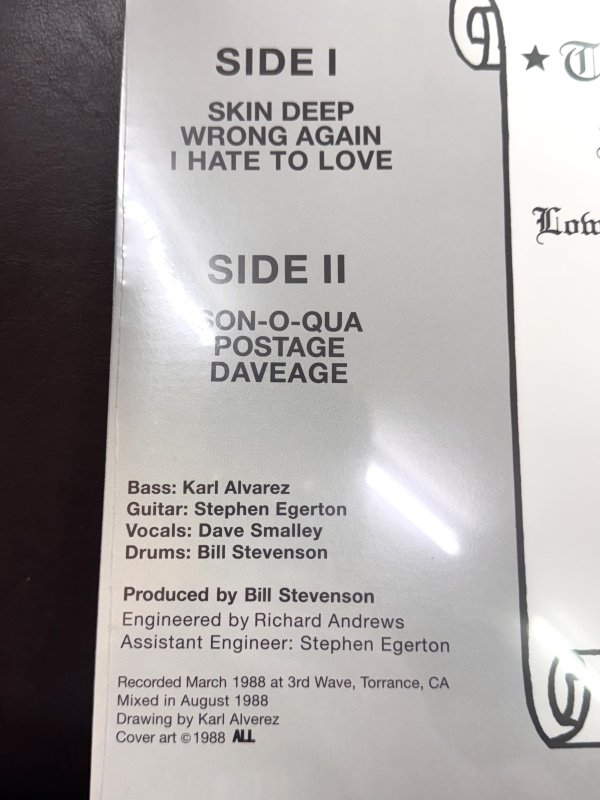 画像5: 5枚のみ限定入荷 ALL / Allroy for Prez 12インチ レコード SST Records Official 新品未開封 (5)