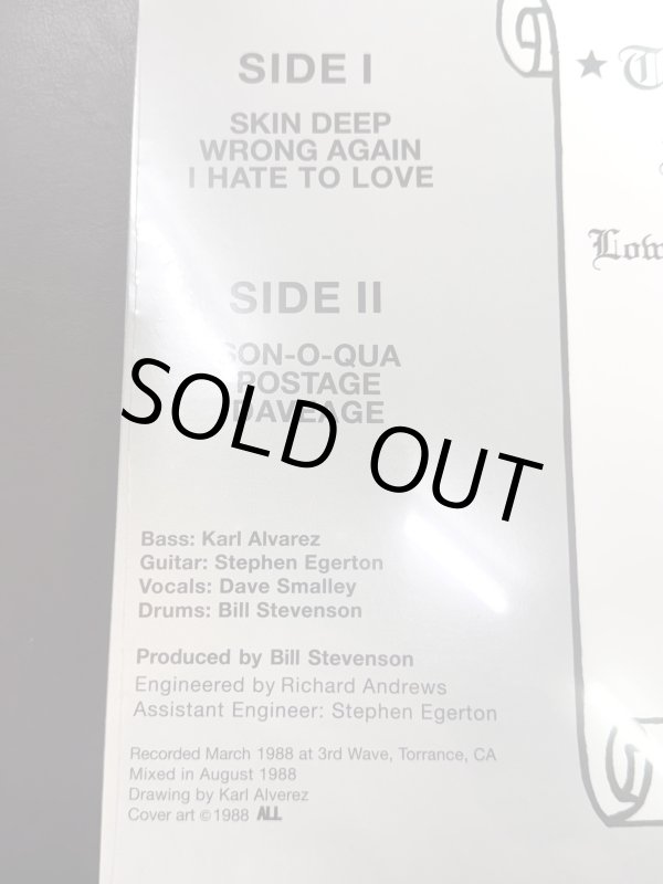 画像6: 1枚限定 訳アリB品50％OFF  ALL / Allroy for Prez 12インチ レコード SST Records Official 新品未開封 (6)