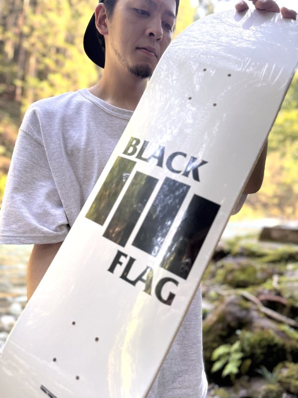 画像2: 送料無料 3枚のみ限定入荷 BLACK FLAG / Bars & Logo スケートボードデッキ  SST Records Official (2)